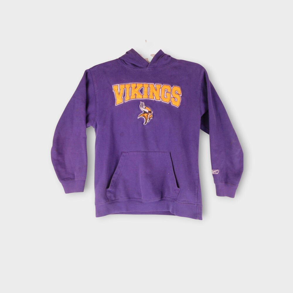 Reebok Vikings Pullover Hoodie Size M cotton, classic, heritage